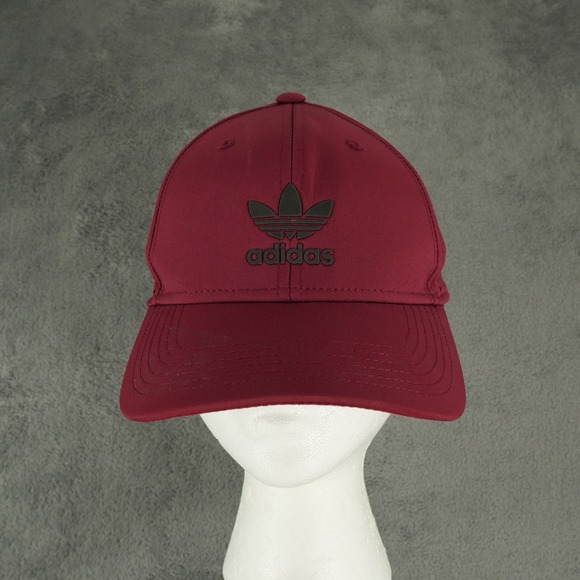 adidas Other - Adidas Originals Hat Mens OSFM Maroon Tech Mesh Perforated Snapback Trefoil